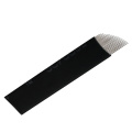 Microblading supplies disposable tool 0.18mm black color 21pin microblading blades